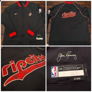 Nike Portland Trail Blazers Team Issue City Edition Pre Game Jacket